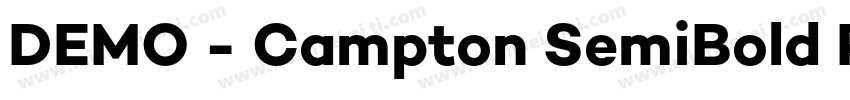 DEMO - Campton SemiBold Regular字体转换